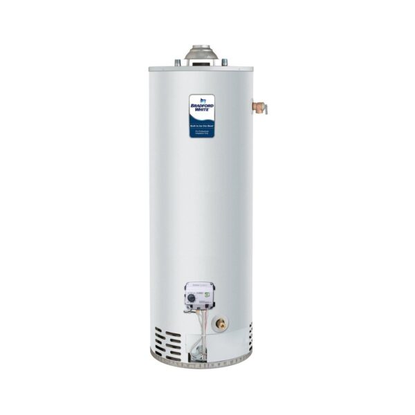 Bradford White 30 to 50 Gallon Tall Natural Gas Atmospheric Vent Water Heater with Defender Safety System