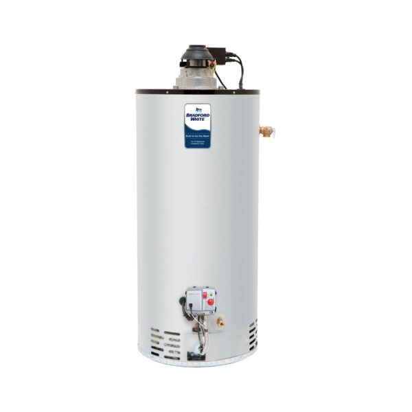 Bradford White 40 to 50 Gallon Short Natural Gas Atmospheric Vent Fan Assist Water Heater with Defender Safety System