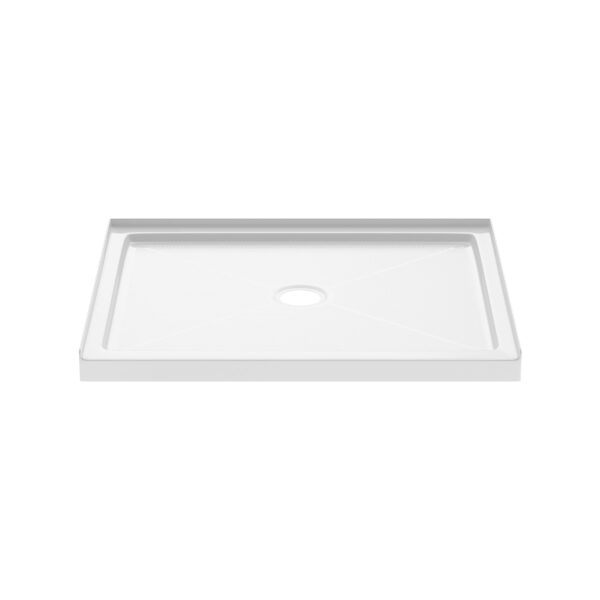 PROFLO Hammond 48″ x 42″ Rectangular Shower Base with Single Threshold and Center Drain
